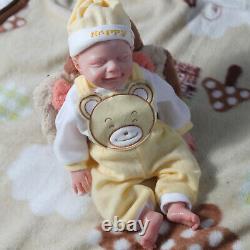 18.5 Reborn Baby Dolls Platinum Silicone Baby Boy Dolls with Drink-Wet System