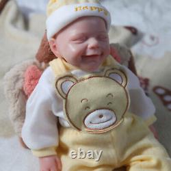 18.5 Reborn Baby Dolls Platinum Silicone Baby Boy Dolls with Drink-Wet System