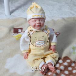 18.5 Reborn Baby Dolls Platinum Silicone Baby Boy Dolls with Drink-Wet System