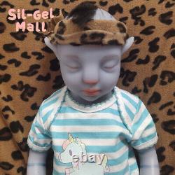 18.5 Rooted Hair Handmake Silicone Avatar Dolls Reborn Baby Dolls Newborn Boy