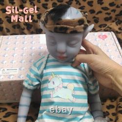 18.5 Rooted Hair Handmake Silicone Avatar Dolls Reborn Baby Dolls Newborn Boy