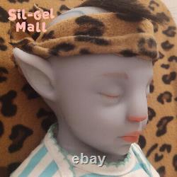 18.5 Rooted Hair Handmake Silicone Avatar Dolls Reborn Baby Dolls Newborn Boy