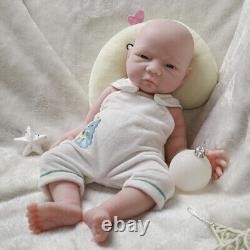 18.5 in Full Soft Platinum Silicone Baby Dolls Handmade Newborn Baby BOY Doll