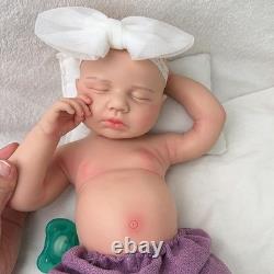 18.5in silicone doll silicone reborn doll handmade whshable toys gift craft baby