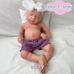 18.5in silicone doll silicone reborn doll handmade whshable toys gift craft baby