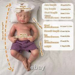 18.5in silicone doll silicone reborn doll handmade whshable toys gift craft baby