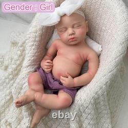 18.5in silicone doll silicone reborn doll handmade whshable toys gift craft baby