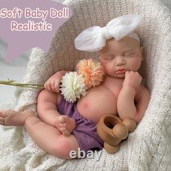 18.5in silicone doll silicone reborn doll handmade whshable toys gift craft baby