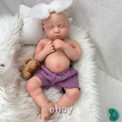 18.5in silicone doll silicone reborn doll handmade whshable toys gift craft baby