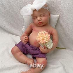 18.5in silicone doll silicone reborn doll handmade whshable toys gift craft baby