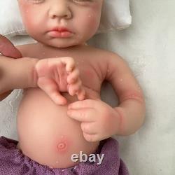 18.5in silicone doll silicone reborn doll handmade whshable toys gift craft baby