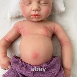 18.5in silicone doll silicone reborn doll handmade whshable toys gift craft baby