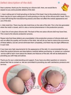18.5in silicone doll silicone reborn doll handmade whshable toys gift craft baby