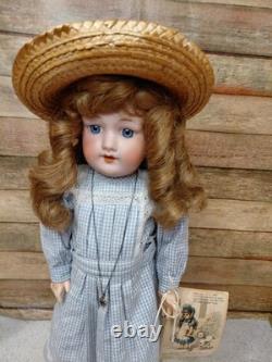 18 Armand Marseille. 390 A 2 M Perfect Bisque, Compo Body, Adorable Dress