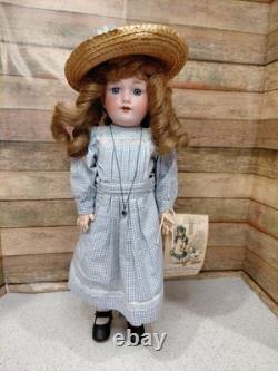 18 Armand Marseille. 390 A 2 M Perfect Bisque, Compo Body, Adorable Dress