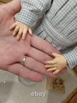 18 Armand Marseille. 390 A 2 M Perfect Bisque, Compo Body, Adorable Dress