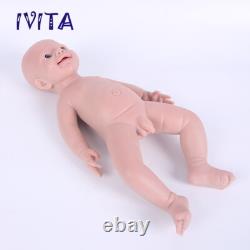 18''Cute Infant Full Body Silicone Real Touch Boy Doll Lifelike Pretty Baby