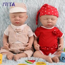 18 Handmade Sleeping Baby Boy or Girl Lifelike Full Silicone Reborn Doll Infant
