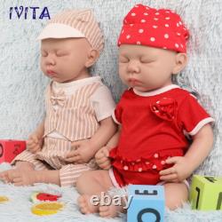 18 Handmade Sleeping Baby Boy or Girl Lifelike Full Silicone Reborn Doll Infant