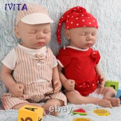 18 Handmade Sleeping Baby Boy or Girl Lifelike Full Silicone Reborn Doll Infant