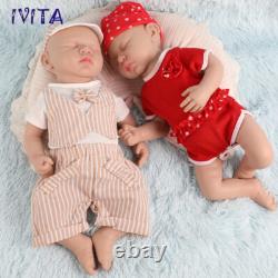 18 Handmade Sleeping Baby Boy or Girl Lifelike Full Silicone Reborn Doll Infant
