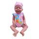 18'' Lifelike Brown Skin Reborn Baby Full Silicone Newborn Girl, Realistic Doll