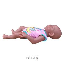 18'' Lifelike Brown Skin Reborn Baby Full Silicone Newborn Girl, Realistic Doll