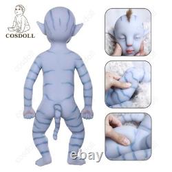 18 Realistic Reborn Baby Boy Doll Full Platinum Silicone Sweet Kids Toy Gift