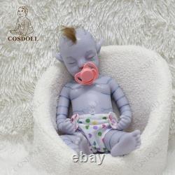 18 Realistic Reborn Baby Boy Doll Full Platinum Silicone Sweet Kids Toy Gift