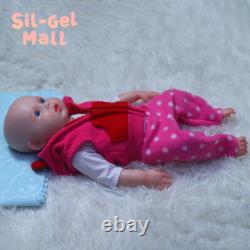 18 inch Open Eyes Newborn Girl Full Platinum Silicone Reborn Baby Dolls Handmake