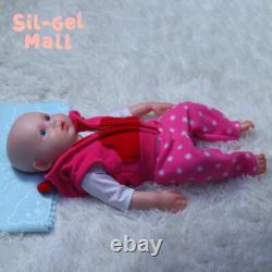 18 inch Open Eyes Newborn Girl Full Platinum Silicone Reborn Baby Dolls Handmake