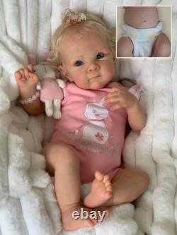 18in Bettie Reborn Baby Doll Full Body Newborn Lifelike Cuddly Hand Root Hair