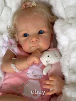 18in Bettie Reborn Baby Doll Full Body Newborn Lifelike Cuddly Hand Root Hair