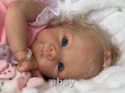 18in Bettie Reborn Baby Doll Full Body Newborn Lifelike Cuddly Hand Root Hair