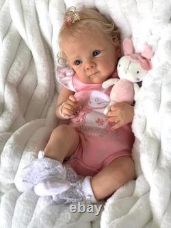 18in Bettie Reborn Baby Doll Full Body Newborn Lifelike Cuddly Hand Root Hair