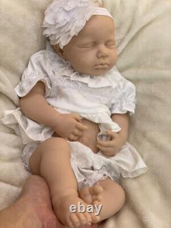 18in Loulou Reborn Doll Unpainted Full Silicone Dolls Lifelike Newborn Girl Doll