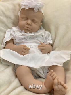 18in Loulou Reborn Doll Unpainted Full Silicone Dolls Lifelike Newborn Girl Doll