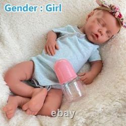 18in silicone doll silicone reborn girl doll handmade whshable toys gift crafts