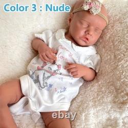 18in silicone doll silicone reborn girl doll handmade whshable toys gift crafts