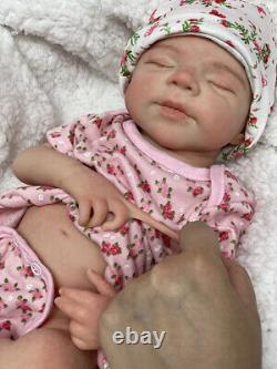 18inch Pascale Full Body Solid Platinum Silicone Girl Doll Lifelike Reborn Dolls