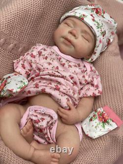 18inch Pascale Full Body Solid Platinum Silicone Girl Doll Lifelike Reborn Dolls