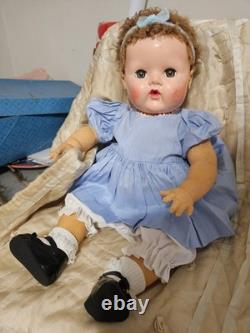 1940s-50s Eff An Bee 20 Dy Dee Doll Curacal Wig Rubber Body and Full Wardrobe