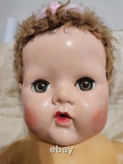 1940s-50s Eff An Bee 20 Dy Dee Doll Curacal Wig Rubber Body and Full Wardrobe