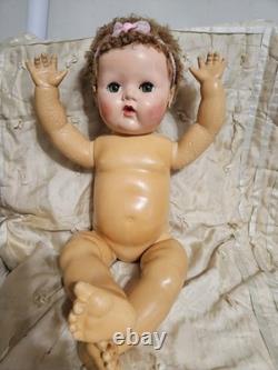 1940s-50s Eff An Bee 20 Dy Dee Doll Curacal Wig Rubber Body and Full Wardrobe