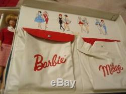 1958 Barbie Midge 1962 Mattel Dolls and Tons of Clothing