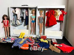1958 Vintage Barbie 1962 Midge 1963 Skipper Doll & Accessories Lot See Pics