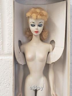 1959 #1 BLONDE PONYTAIL BARBIE withHOLES in FEET