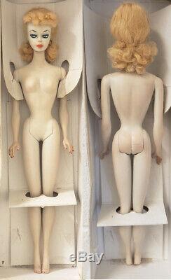 1959 #1 BLONDE PONYTAIL BARBIE withHOLES in FEET