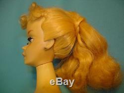 1959-60 Era #3 Blonde Vintage Ponytail Early Barbie doll, Pale Number three