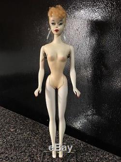 1959 Barbie #3 Ponytail withRARE Factory BraidVintageMarilyn MonroeIvory White